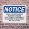 Signmission Door Locked During Business Hours Ring Bell, 10 in W x Rectangle, Plastic OS-2PACK-NS-P-710-L-11491 - alternate 2